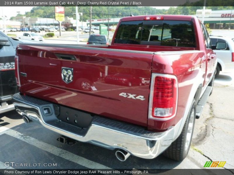 Deep Cherry Red Crystal Pearl / Black 2014 Ram 1500 Laramie Quad Cab 4x4