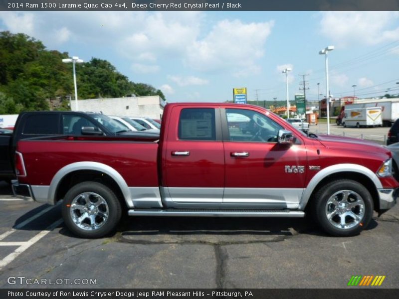  2014 1500 Laramie Quad Cab 4x4 Deep Cherry Red Crystal Pearl