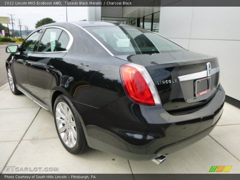 Tuxedo Black Metallic / Charcoal Black 2012 Lincoln MKS EcoBoost AWD