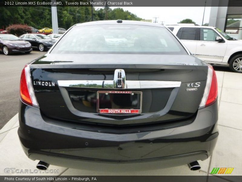 Tuxedo Black Metallic / Charcoal Black 2012 Lincoln MKS EcoBoost AWD