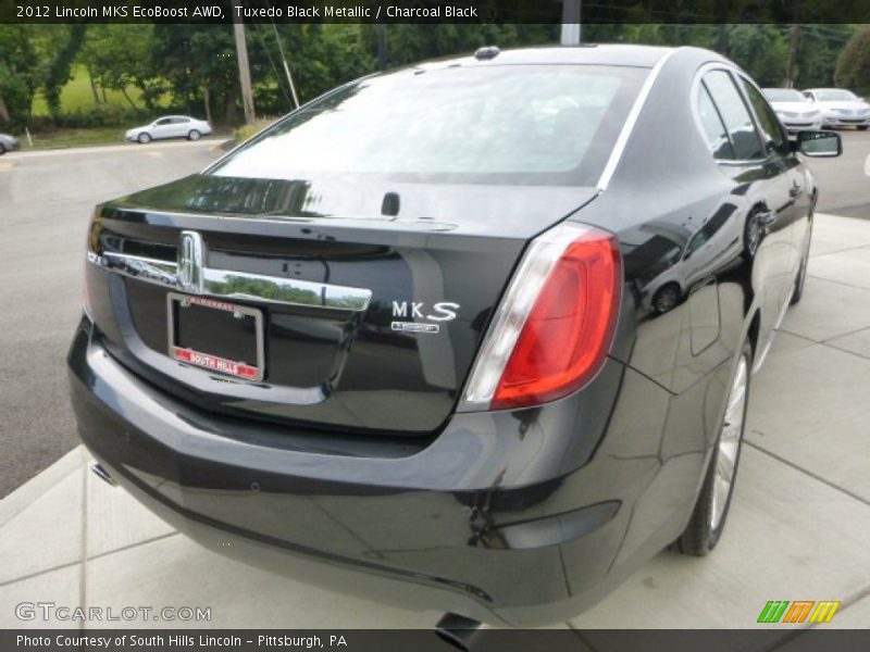 Tuxedo Black Metallic / Charcoal Black 2012 Lincoln MKS EcoBoost AWD