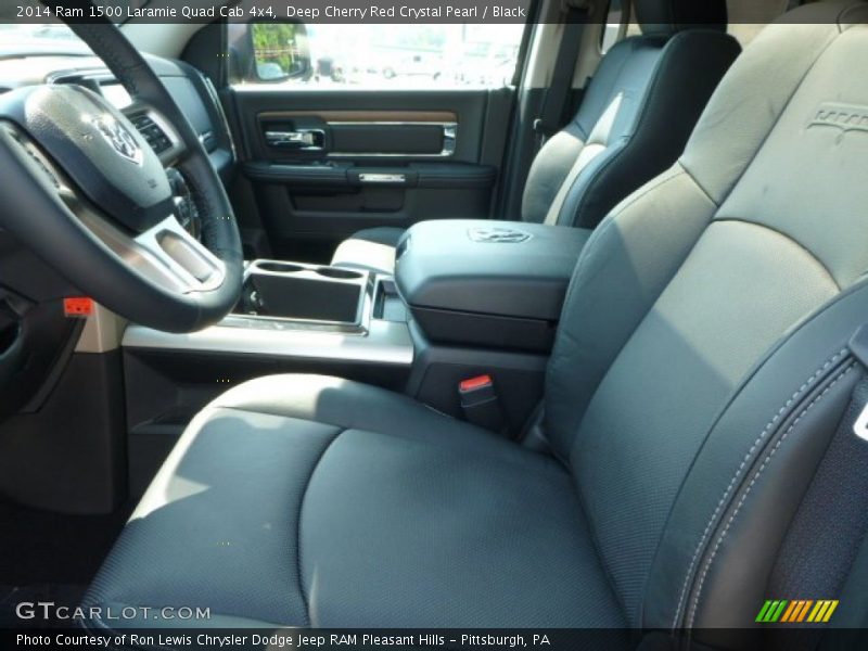 Deep Cherry Red Crystal Pearl / Black 2014 Ram 1500 Laramie Quad Cab 4x4