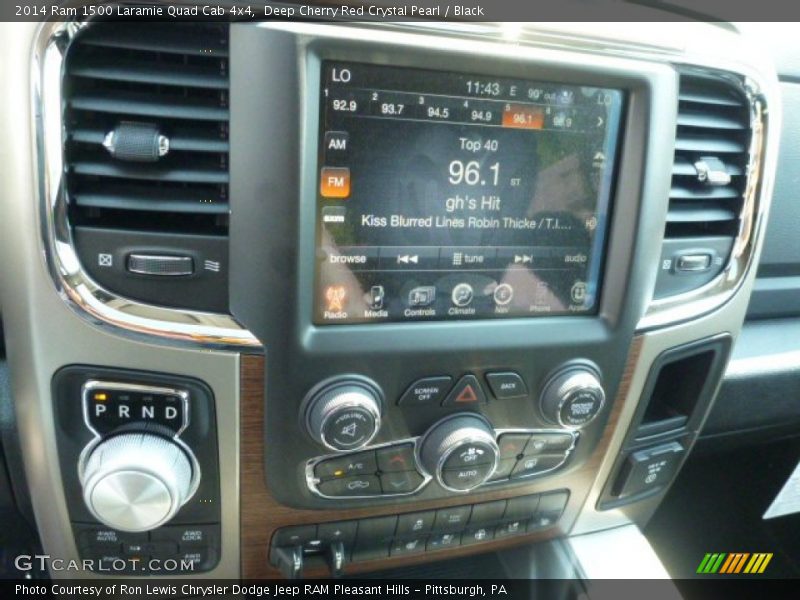 Deep Cherry Red Crystal Pearl / Black 2014 Ram 1500 Laramie Quad Cab 4x4