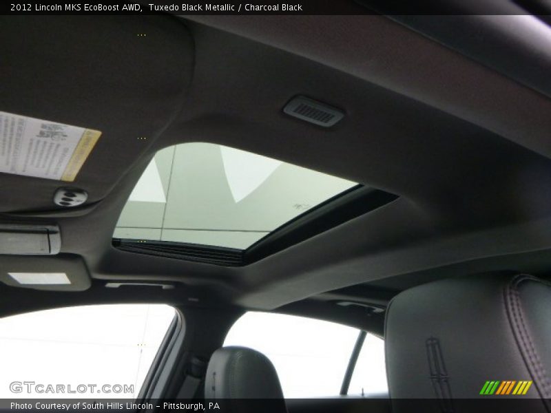 Tuxedo Black Metallic / Charcoal Black 2012 Lincoln MKS EcoBoost AWD