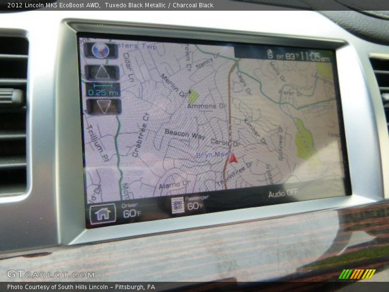 Navigation of 2012 MKS EcoBoost AWD
