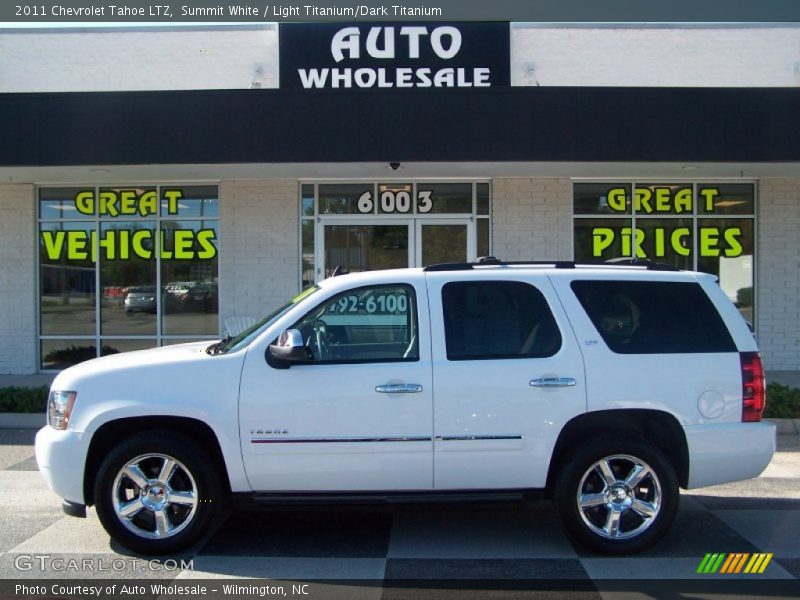 Summit White / Light Titanium/Dark Titanium 2011 Chevrolet Tahoe LTZ