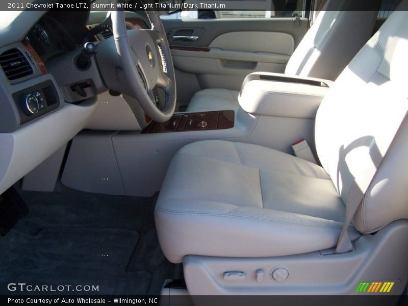 Summit White / Light Titanium/Dark Titanium 2011 Chevrolet Tahoe LTZ