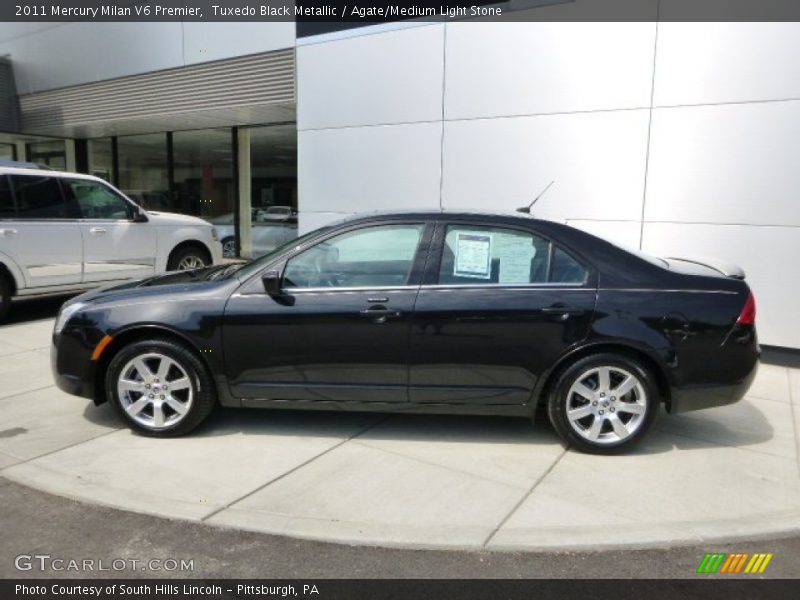 Tuxedo Black Metallic / Agate/Medium Light Stone 2011 Mercury Milan V6 Premier