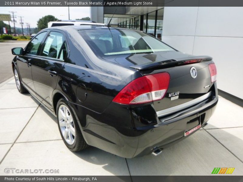 Tuxedo Black Metallic / Agate/Medium Light Stone 2011 Mercury Milan V6 Premier