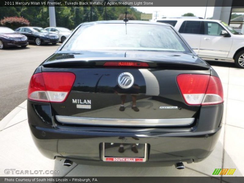 Tuxedo Black Metallic / Agate/Medium Light Stone 2011 Mercury Milan V6 Premier
