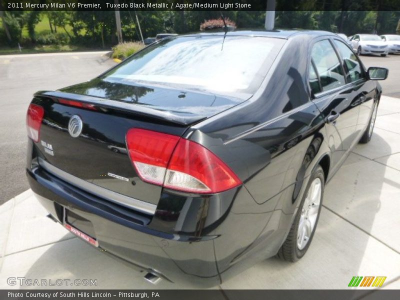Tuxedo Black Metallic / Agate/Medium Light Stone 2011 Mercury Milan V6 Premier
