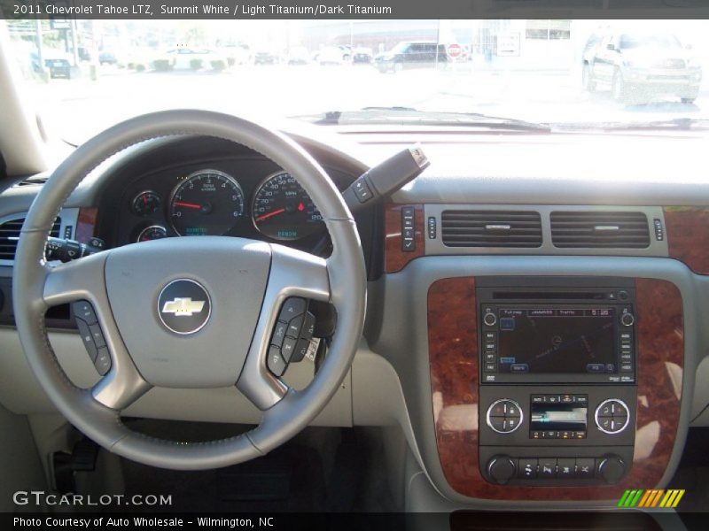 Summit White / Light Titanium/Dark Titanium 2011 Chevrolet Tahoe LTZ