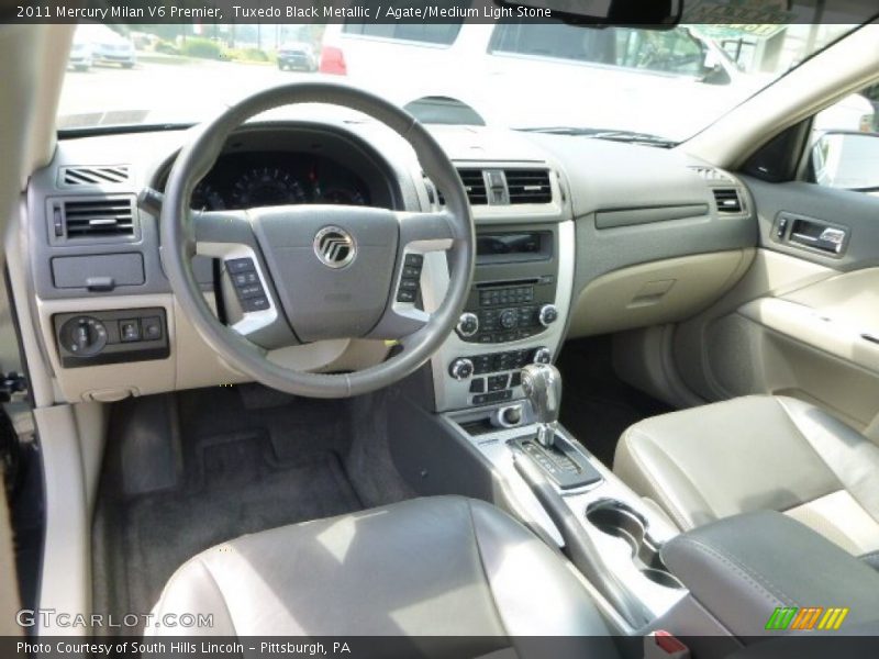 Tuxedo Black Metallic / Agate/Medium Light Stone 2011 Mercury Milan V6 Premier