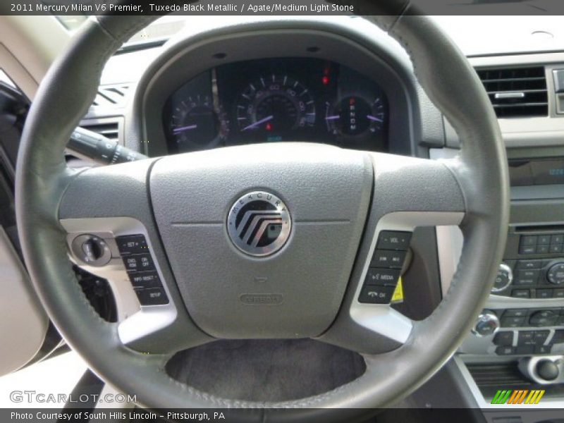 Tuxedo Black Metallic / Agate/Medium Light Stone 2011 Mercury Milan V6 Premier