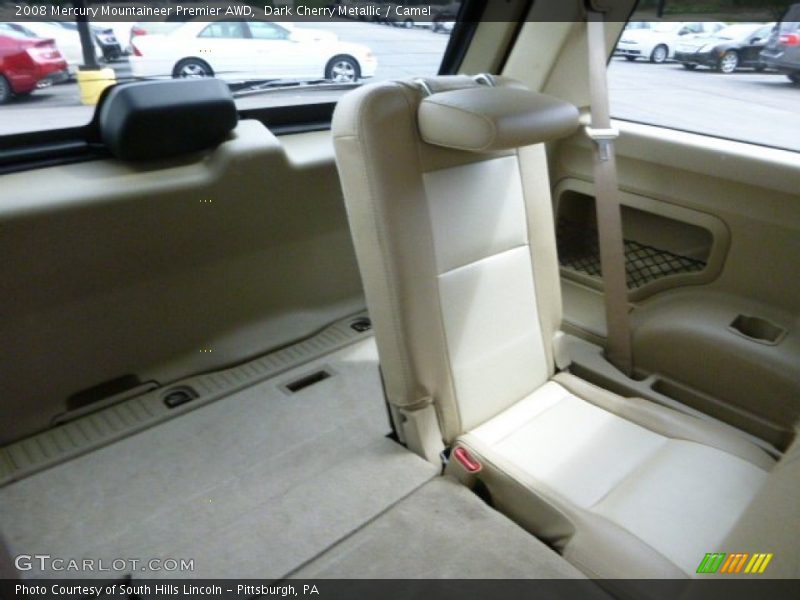 Dark Cherry Metallic / Camel 2008 Mercury Mountaineer Premier AWD