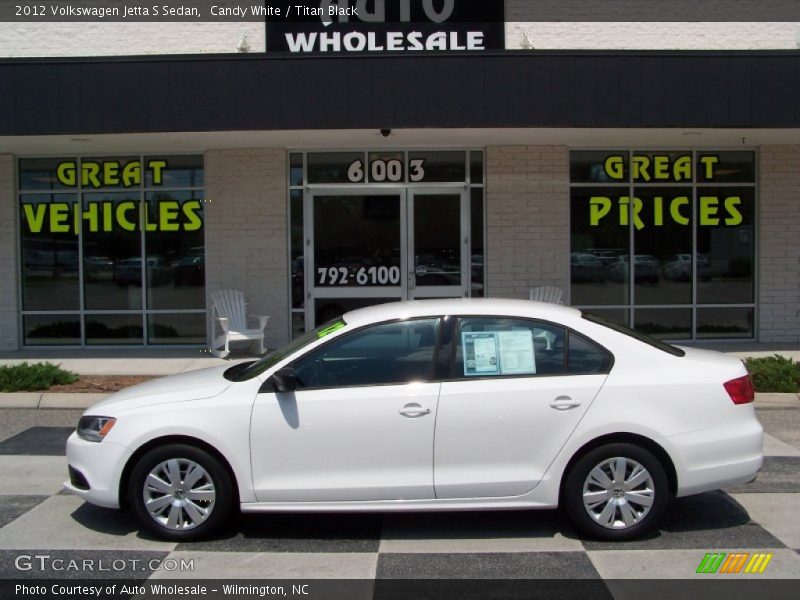 Candy White / Titan Black 2012 Volkswagen Jetta S Sedan