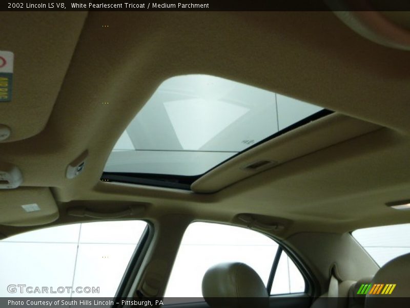 White Pearlescent Tricoat / Medium Parchment 2002 Lincoln LS V8