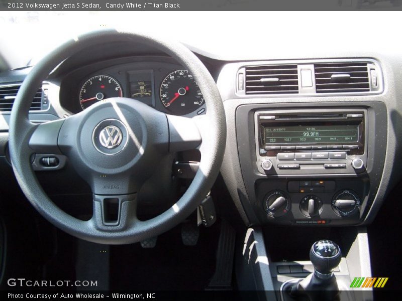 Candy White / Titan Black 2012 Volkswagen Jetta S Sedan