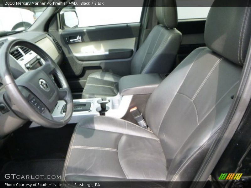 Front Seat of 2010 Mariner V6 Premier 4WD