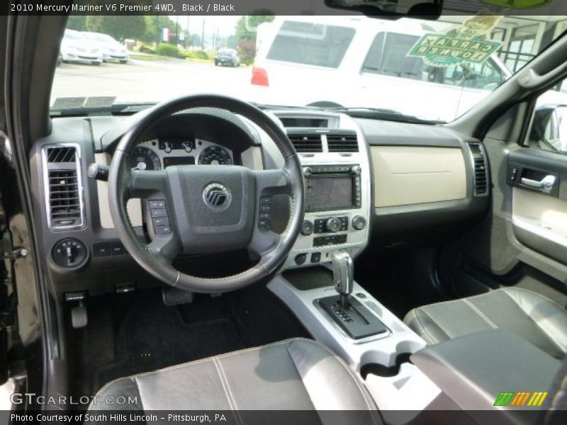 Black Interior - 2010 Mariner V6 Premier 4WD 