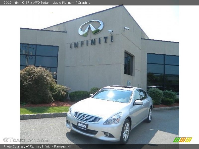 Liquid Platinum / Graphite 2012 Infiniti G 37 x AWD Sedan