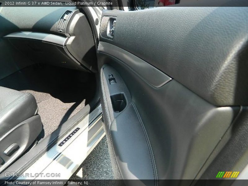 Liquid Platinum / Graphite 2012 Infiniti G 37 x AWD Sedan
