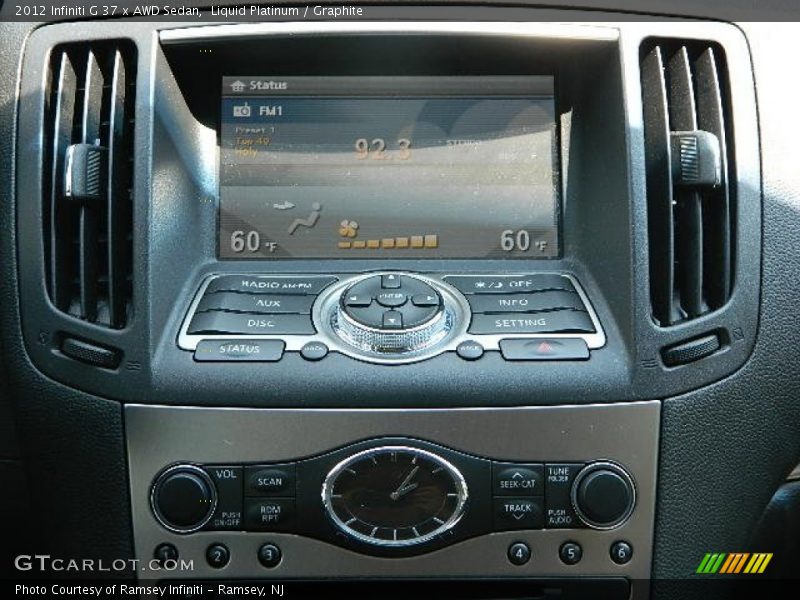 Liquid Platinum / Graphite 2012 Infiniti G 37 x AWD Sedan