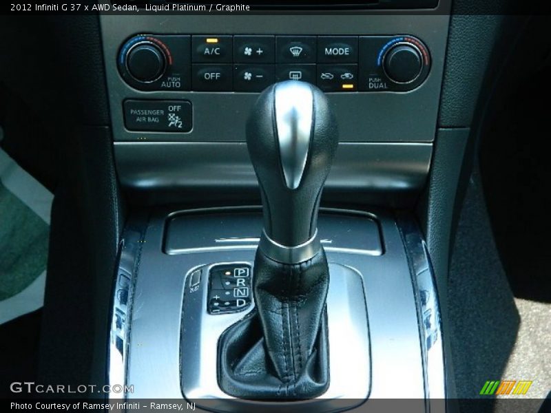 Liquid Platinum / Graphite 2012 Infiniti G 37 x AWD Sedan