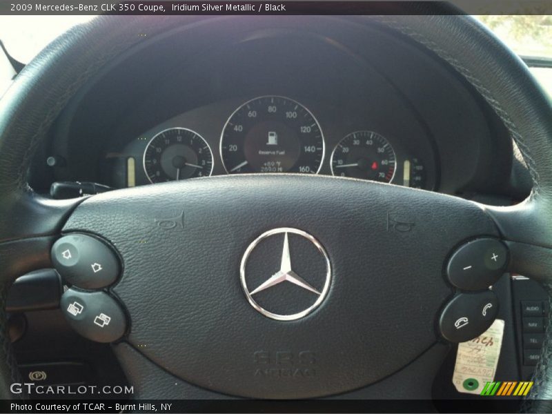 Iridium Silver Metallic / Black 2009 Mercedes-Benz CLK 350 Coupe