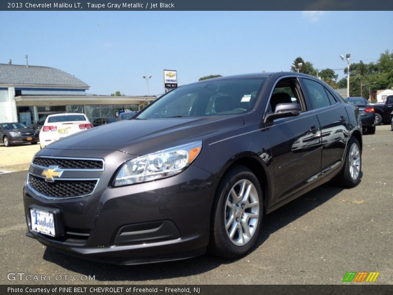 Taupe Gray Metallic / Jet Black 2013 Chevrolet Malibu LT