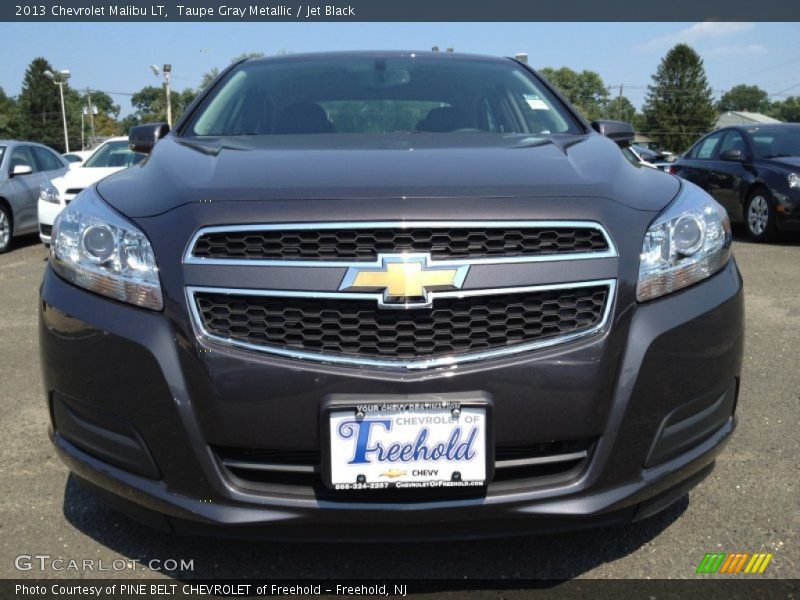 Taupe Gray Metallic / Jet Black 2013 Chevrolet Malibu LT