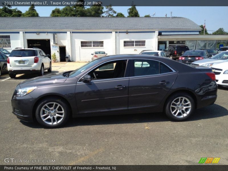 Taupe Gray Metallic / Jet Black 2013 Chevrolet Malibu LT