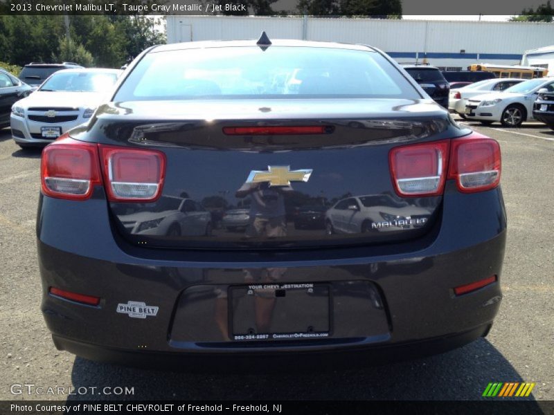 Taupe Gray Metallic / Jet Black 2013 Chevrolet Malibu LT