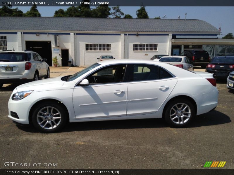 Summit White / Jet Black/Titanium 2013 Chevrolet Malibu LT