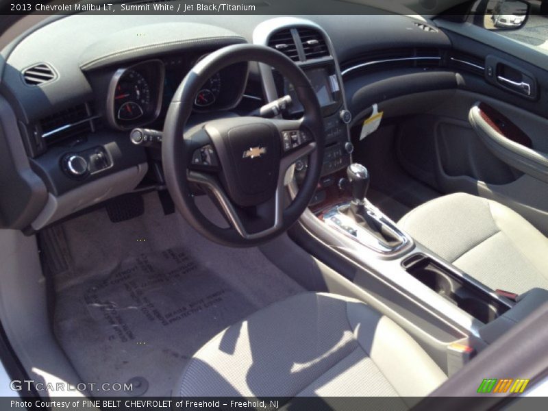 Summit White / Jet Black/Titanium 2013 Chevrolet Malibu LT