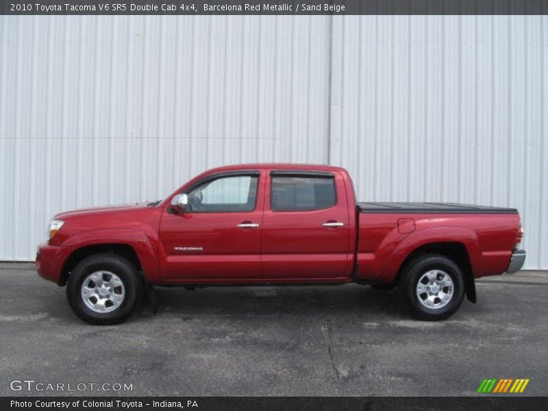Barcelona Red Metallic / Sand Beige 2010 Toyota Tacoma V6 SR5 Double Cab 4x4