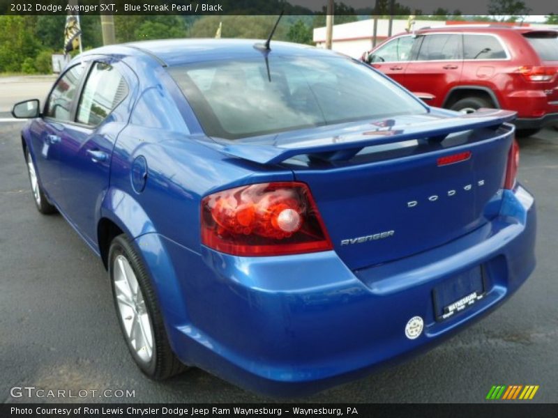 Blue Streak Pearl / Black 2012 Dodge Avenger SXT