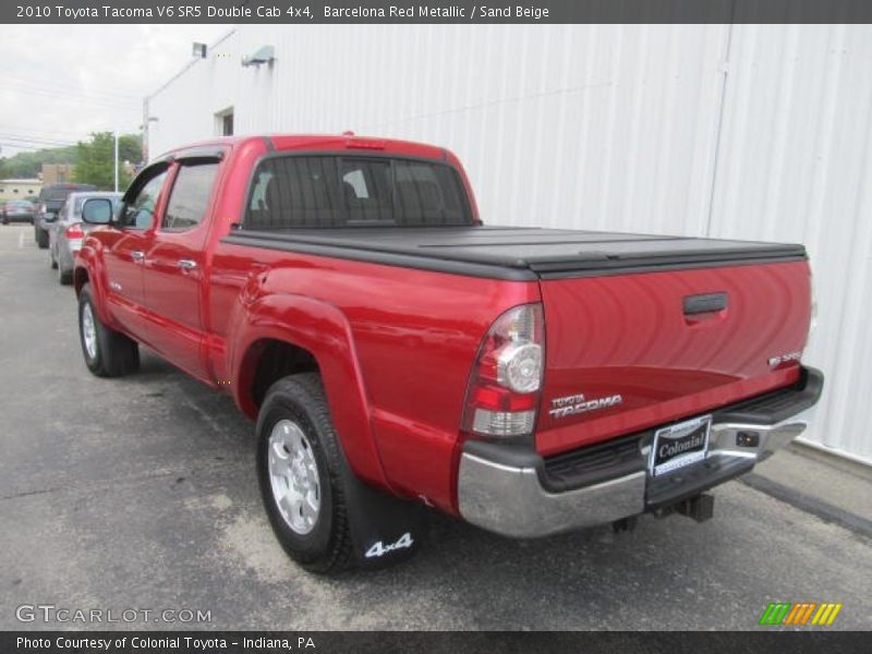 Barcelona Red Metallic / Sand Beige 2010 Toyota Tacoma V6 SR5 Double Cab 4x4