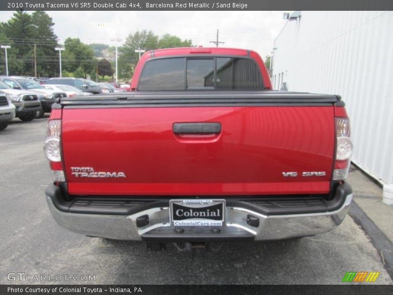 Barcelona Red Metallic / Sand Beige 2010 Toyota Tacoma V6 SR5 Double Cab 4x4