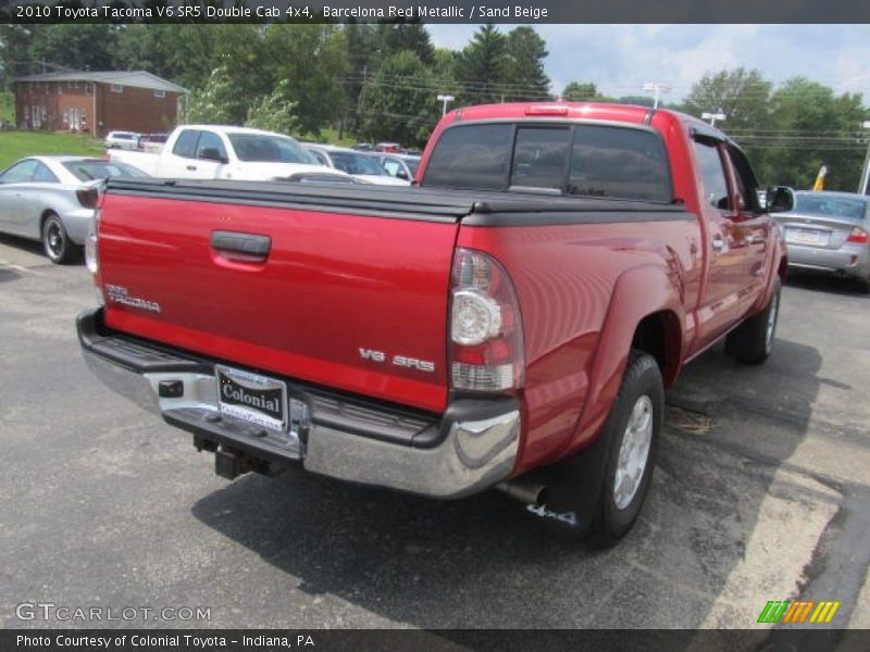 Barcelona Red Metallic / Sand Beige 2010 Toyota Tacoma V6 SR5 Double Cab 4x4
