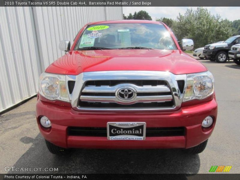 Barcelona Red Metallic / Sand Beige 2010 Toyota Tacoma V6 SR5 Double Cab 4x4