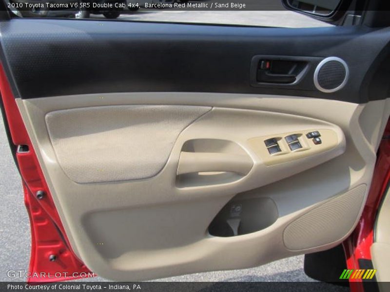 Barcelona Red Metallic / Sand Beige 2010 Toyota Tacoma V6 SR5 Double Cab 4x4