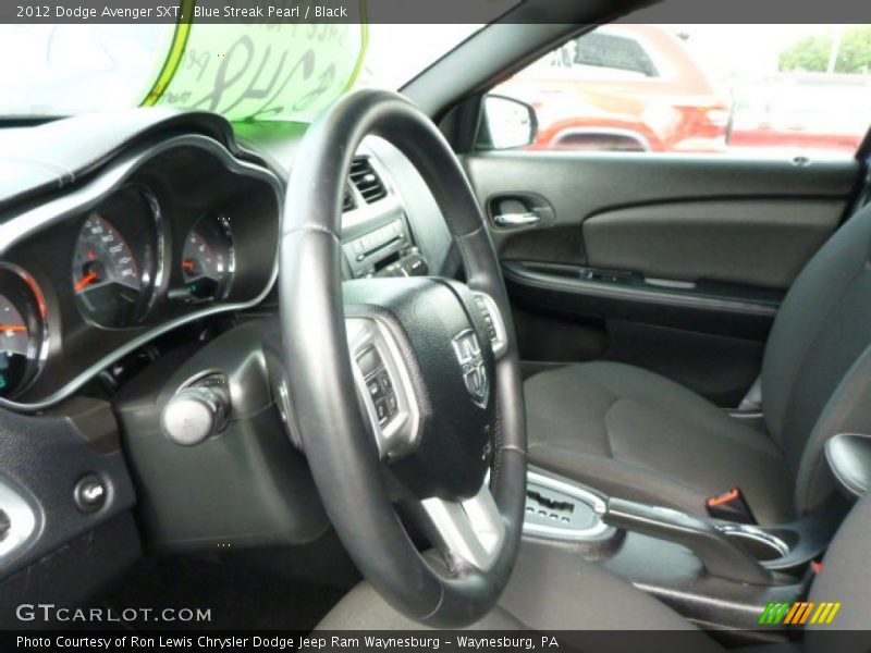 Blue Streak Pearl / Black 2012 Dodge Avenger SXT