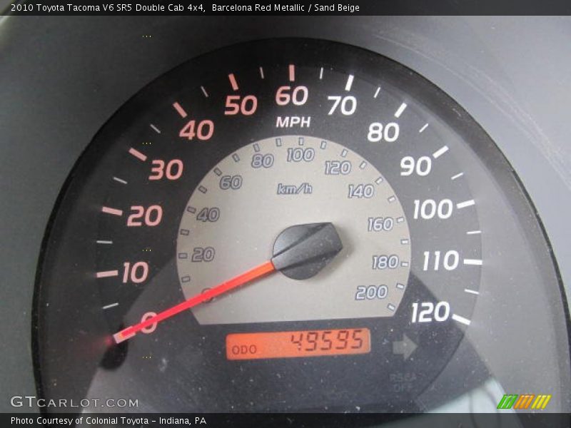 Barcelona Red Metallic / Sand Beige 2010 Toyota Tacoma V6 SR5 Double Cab 4x4