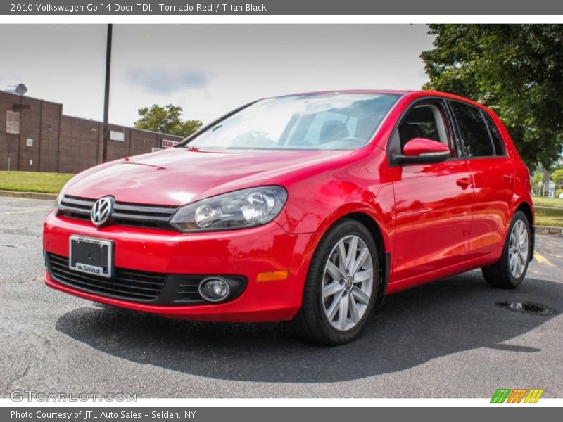 Tornado Red / Titan Black 2010 Volkswagen Golf 4 Door TDI