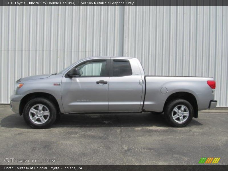 Silver Sky Metallic / Graphite Gray 2010 Toyota Tundra SR5 Double Cab 4x4