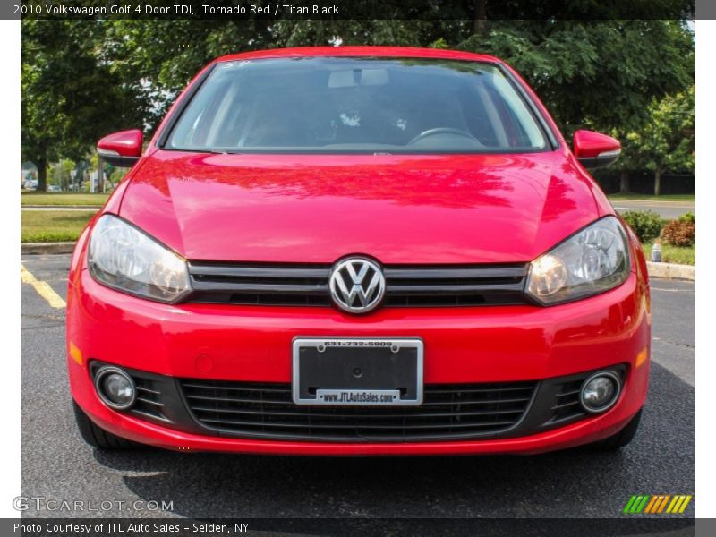 Tornado Red / Titan Black 2010 Volkswagen Golf 4 Door TDI