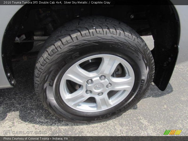 Silver Sky Metallic / Graphite Gray 2010 Toyota Tundra SR5 Double Cab 4x4