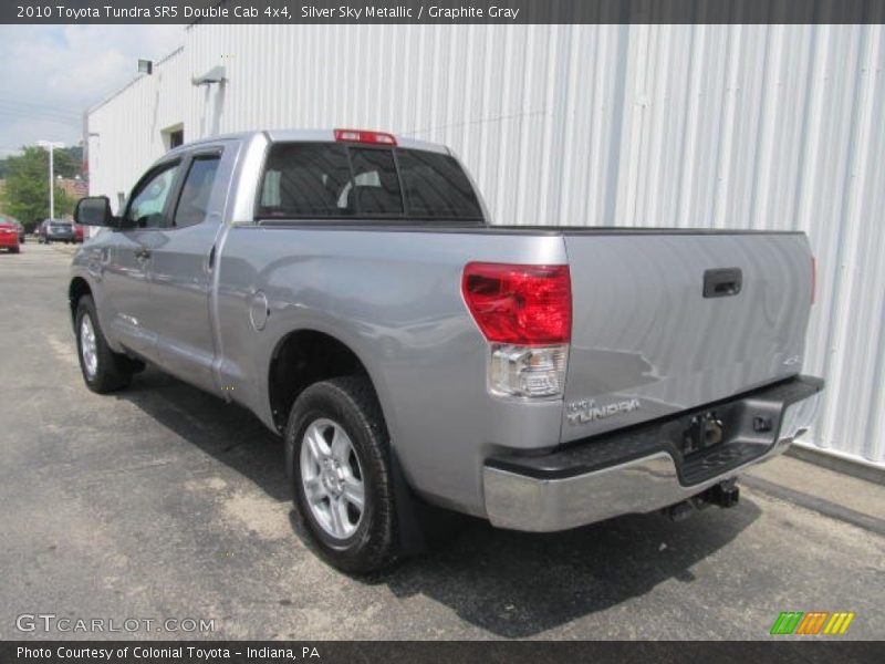 Silver Sky Metallic / Graphite Gray 2010 Toyota Tundra SR5 Double Cab 4x4