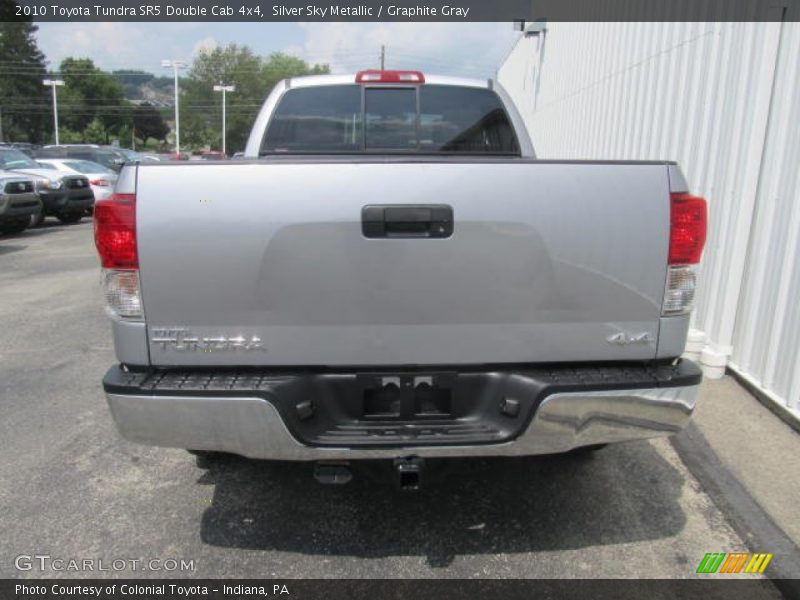 Silver Sky Metallic / Graphite Gray 2010 Toyota Tundra SR5 Double Cab 4x4